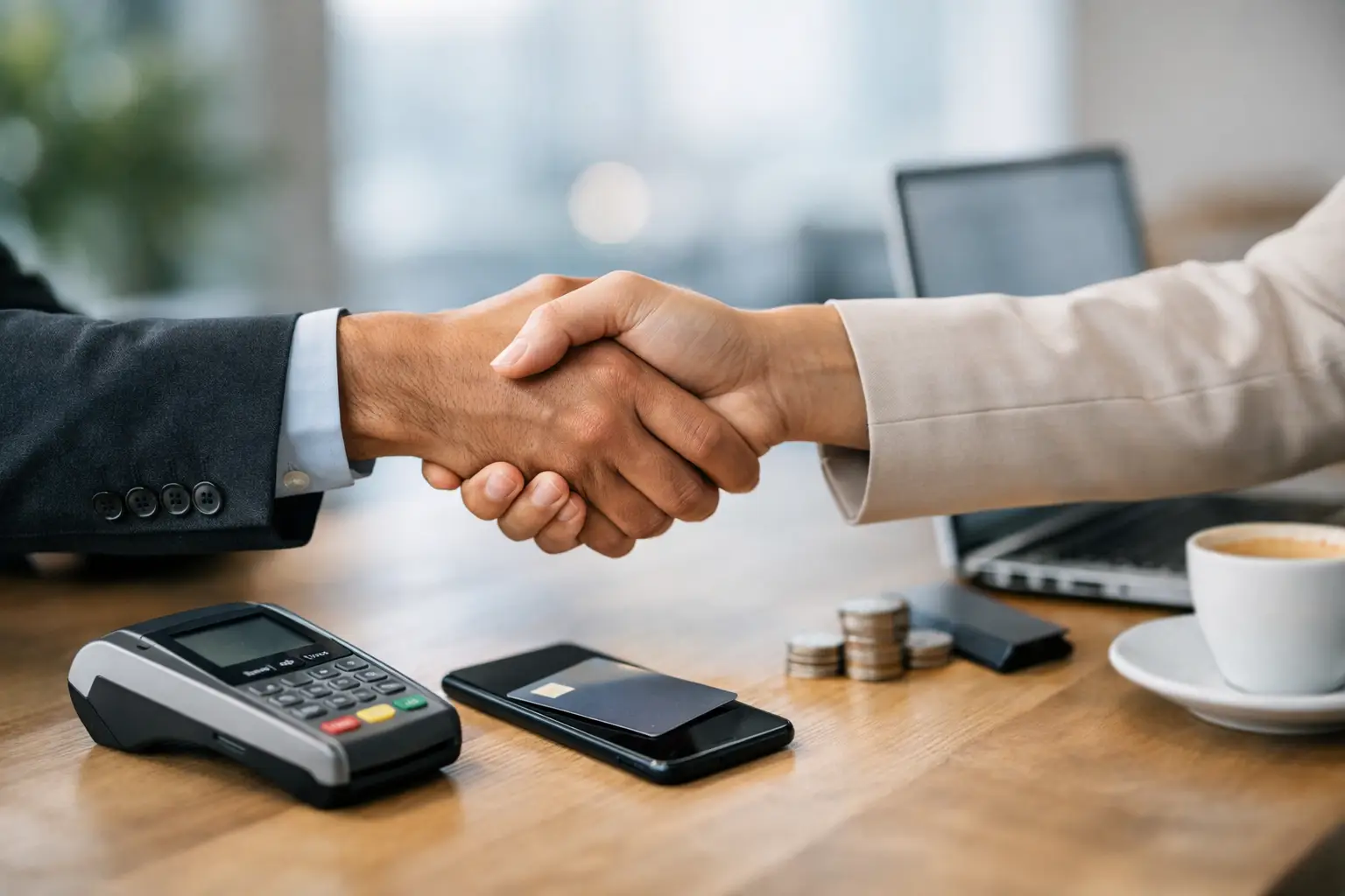 Parceiro de soluções de pagamento certo