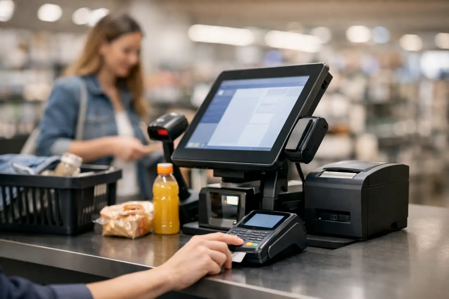 Sistema de caixa automático para lojas