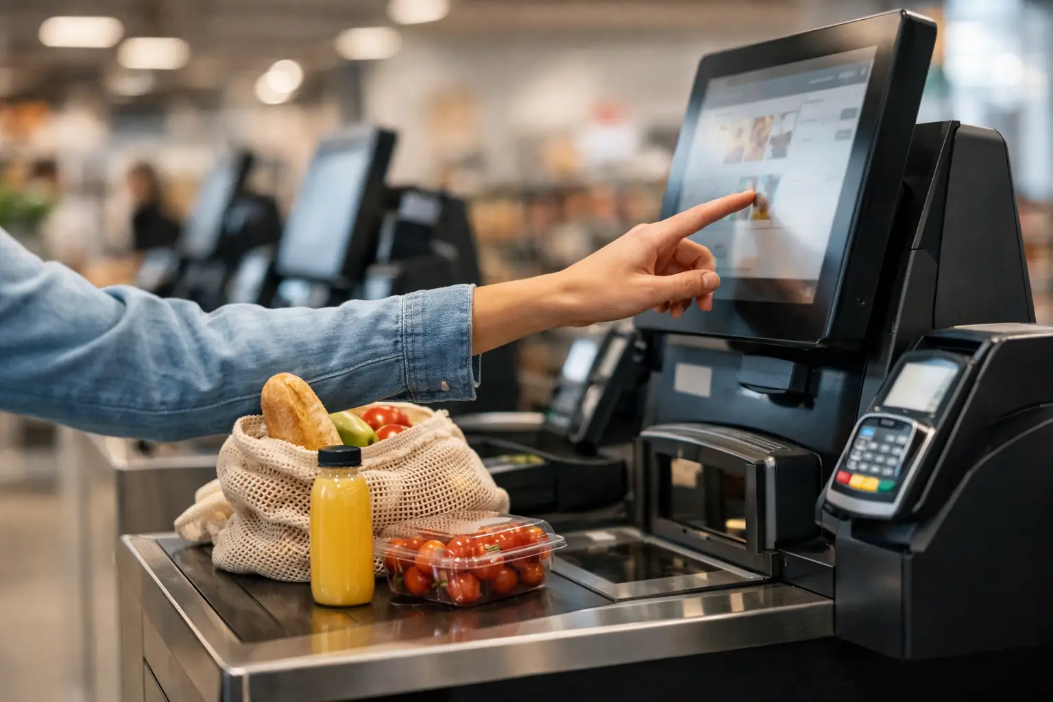 Guia de self checkout no retalho eficiente