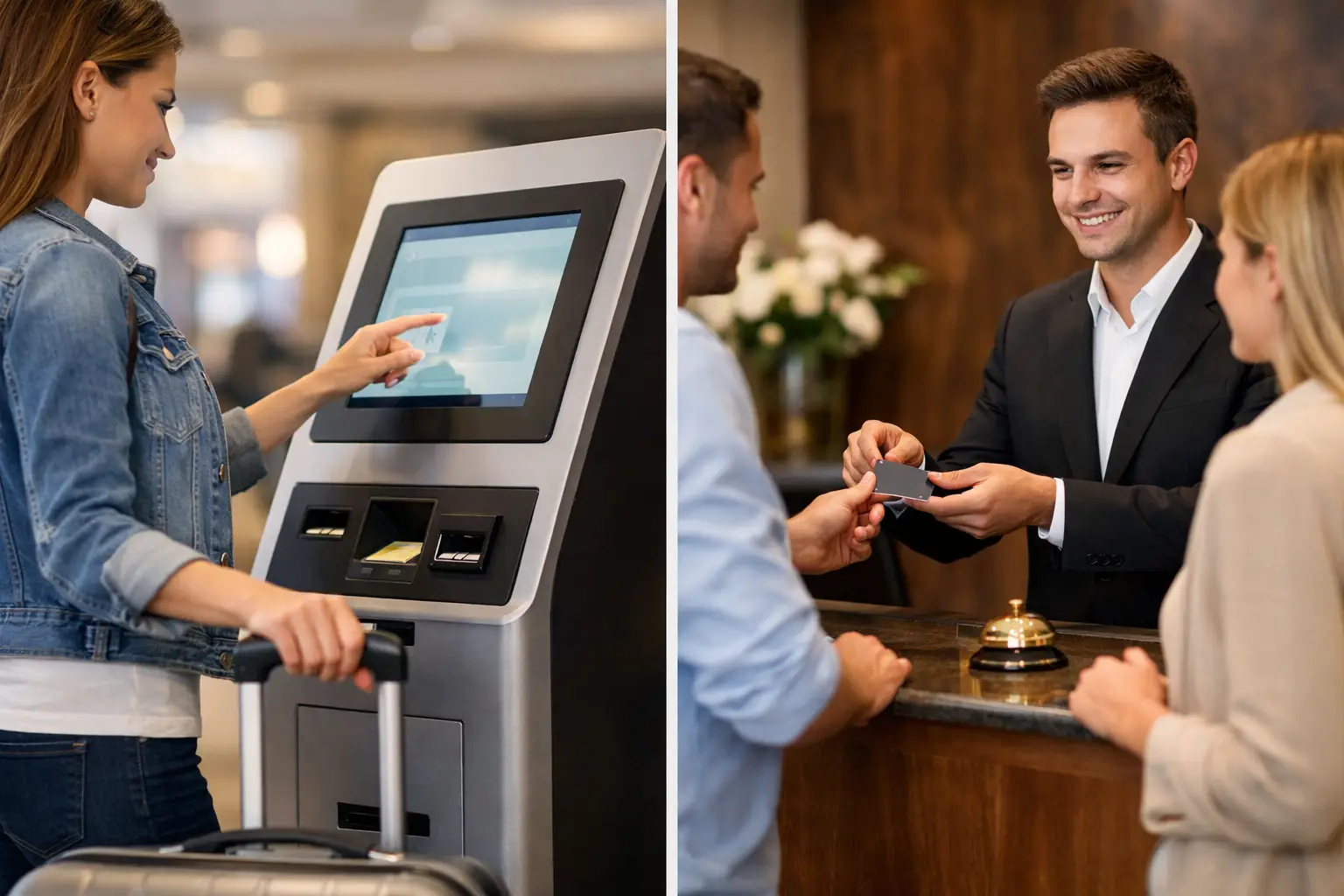 Check-in autónomo vs receção: qual compensa?