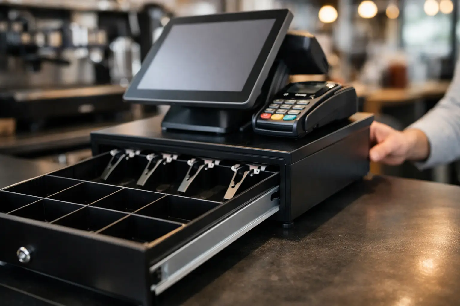 Como configurar caixa sem numerário no POS