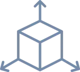 Ícone dimensões