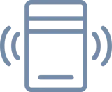 Ícone dispensador de cartões RFID