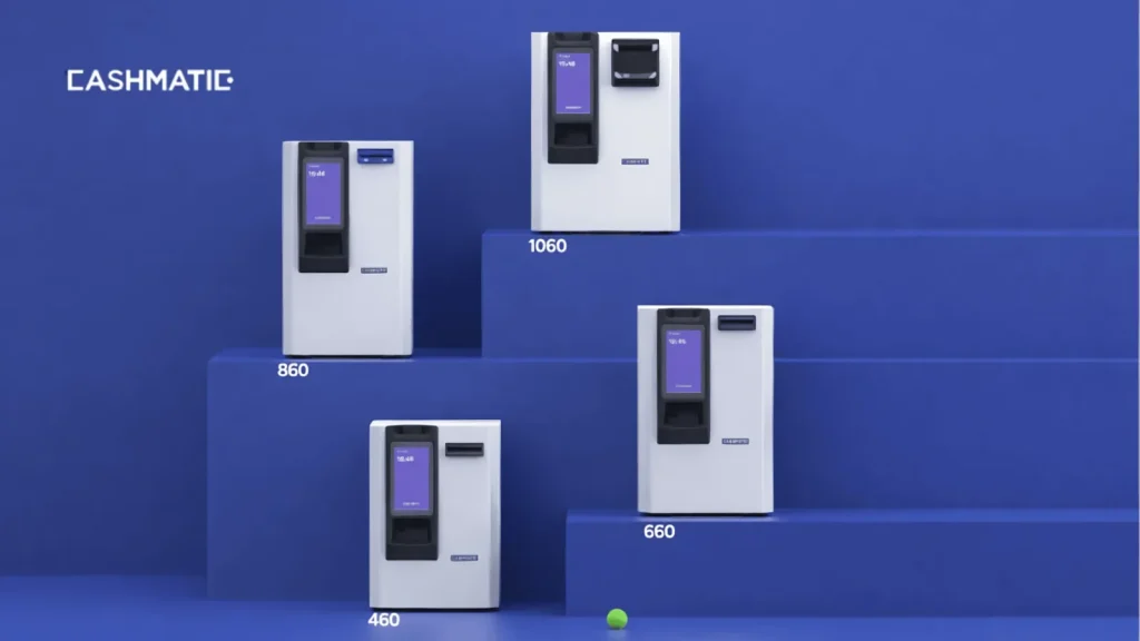 Moedeiros Cashmatic para gestão automática de numerário
