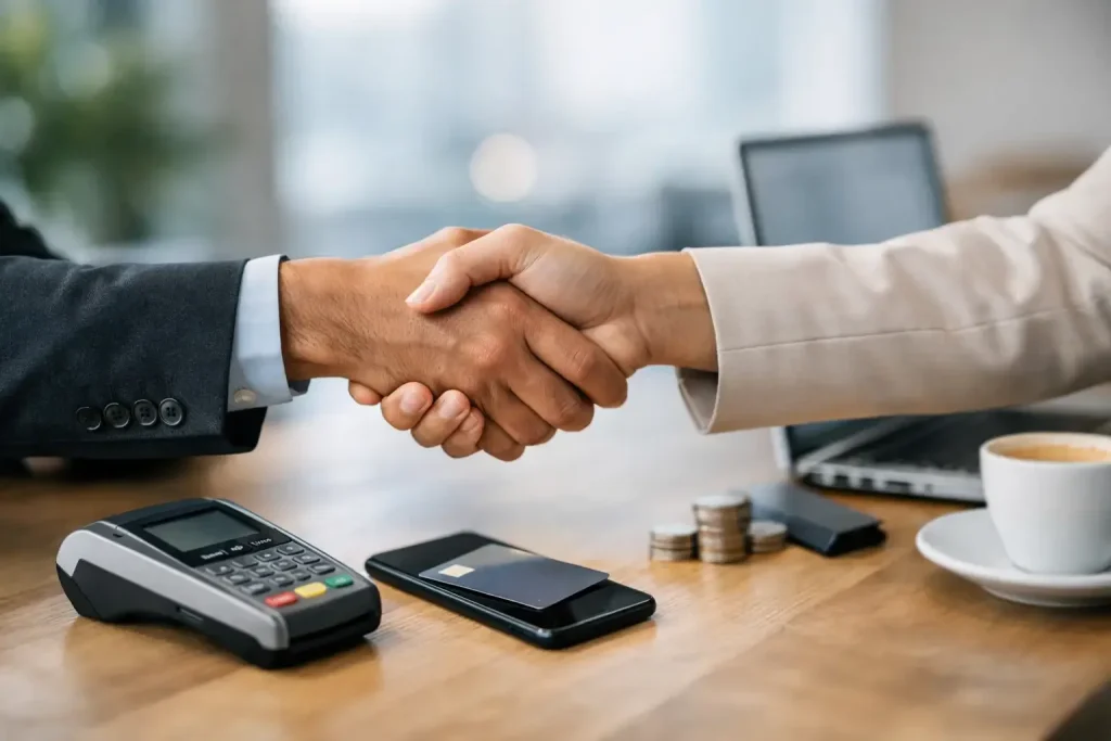 Parceiro de soluções de pagamento certo