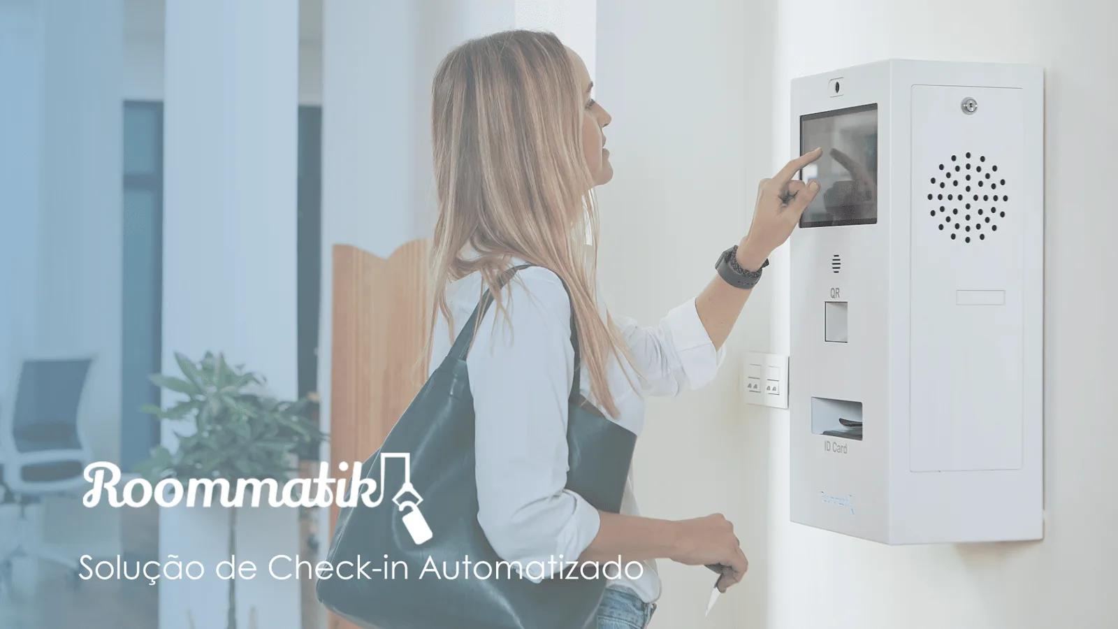 Vídeo Roommatik — solução de check-in automatizado